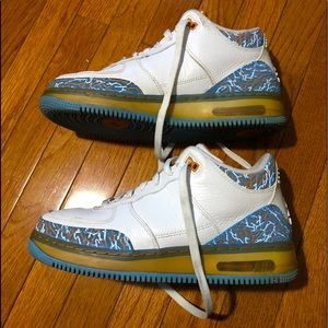 Air Jordan Fusion 3 White / Sunset - University Blue